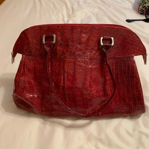 Red Leather Purse